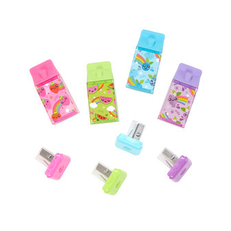 Ooly &ndash; Lil&rsquo; Juicy Box Scented Erasers + Sharpeners Paars