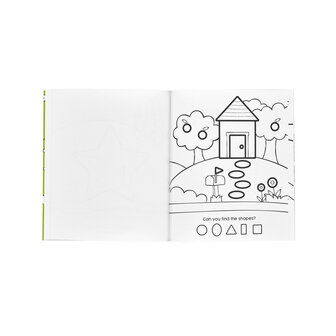 Ooly &ndash; Toddler Color-In&rsquo; Book &ndash; 123 Shapes &amp; Numbers