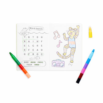 O0ly &ndash; Mini Traveler Coloring &amp; Activity Kit &ndash; Jungle Friends