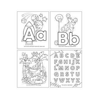 Ooly &ndash; Toddler Color-In&rsquo; Book &ndash; ABC Amazing Animals