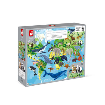 Janod WWF &ndash; Educatieve puzzel bedreigde diersoorten