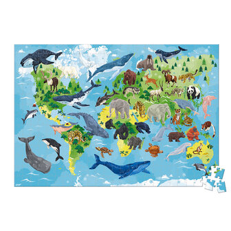 Janod WWF &ndash; Educatieve puzzel bedreigde diersoorten