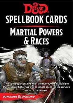 D&amp;D Spellbook Cards - Martial Powers &amp; Races - EN