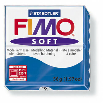 Fimo Soft Boetseerklei  pacific blauw 37