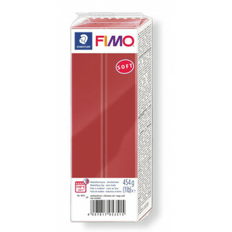 Fimo Soft Boetseerklei Kerst Rood 2 454 g