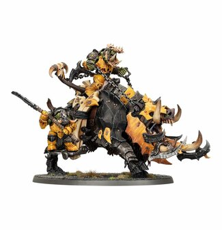 Warhammer Age of Sigmar Orruk Warclans: Tuskboss on Maw-grunta