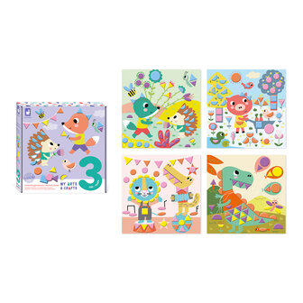 Janod Atelier &ndash; 3 Jaar &ndash; Geometrische Stickers