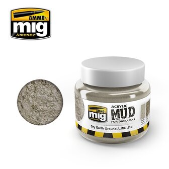 Acrylic Mud Dry Earth Ground Jar 250 ml.