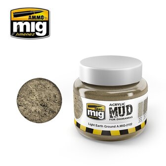 Acrylic Mud Light Earth Ground Jar 250 ml.