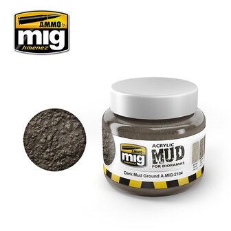 Acrylic Mud Dark Mud Ground Jar 250 ml.