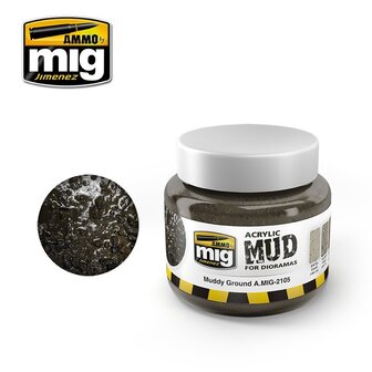 Acrylic Mud Muddy Groud Jar 250 ml.