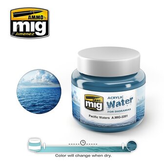 Acrylic Water Pacific Waters Jar 250 ml.