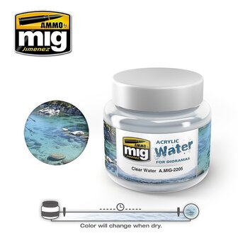 Acrylic Water Clear Water Jar 250 ml.
