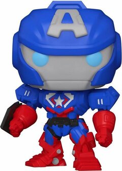 FUNKO POP! MARVEL MECH - CAPTAIN AMERICA (GLOWS IN THE DARK)