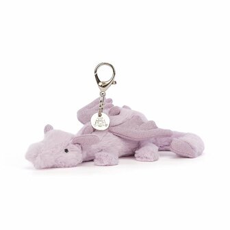 Jellycat Lavender Dragon Bag Charm LAV4BC