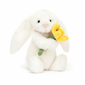 Jellycat Bashful Bunny With Daffodil