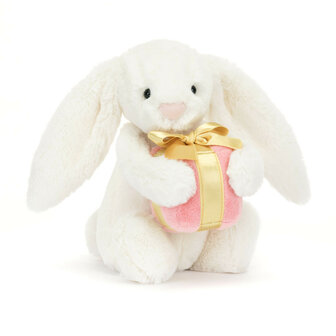 Jellycat Bashful Bunny With Present