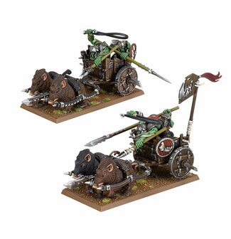 Warhammer The Old World Orc &amp; Goblin Tribes Orc Boar Chariots