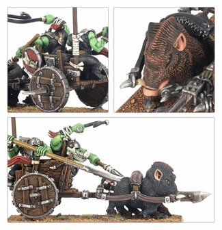 Warhammer The Old World Orc &amp; Goblin Tribes Orc Boar Chariots