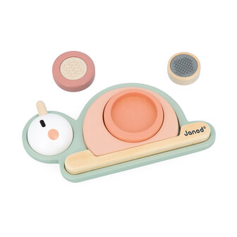 Janod Sweet Cocoon &ndash; Sensorische Stapelslak