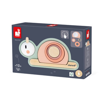 Janod Sweet Cocoon &ndash; Sensorische Stapelslak