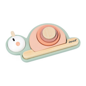 Janod Sweet Cocoon &ndash; Sensorische Stapelslak