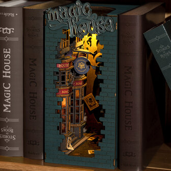 DIY Book Nook Boekensteun Magic House, Robotime