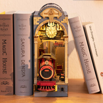 DIY Book Nook Boekensteun Time Travel, Robotime