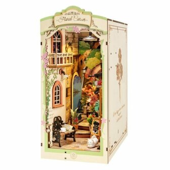 DIY Huisjes DIY Book Nook &amp; Wonderland Boekensteun Floral Corner, Robotime