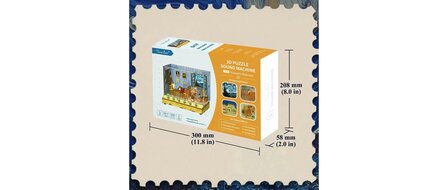 DIY 3D Houten Puzzel met 6 verschillende geluidseffecten, Miniature House Vincent&rsquo;s Bedroom