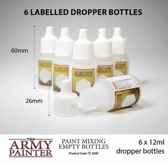 The Army Painter Paint Mixing Empty Bottles
