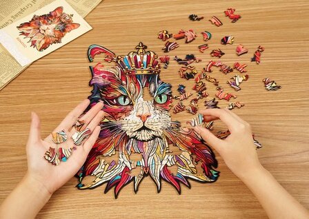 Robotime, Houten Legpuzzel Cat King