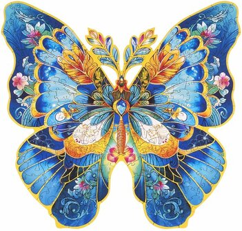 Rowood, Houten Legpuzzel, Vlinder Morpho Helena