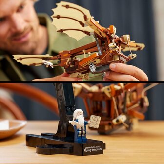 Lego Icons De vliegmachine van Leonardo da Vinci