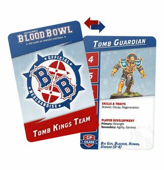 Warhammer Blood Bowl Tomb Kings Team Reference Card Pack