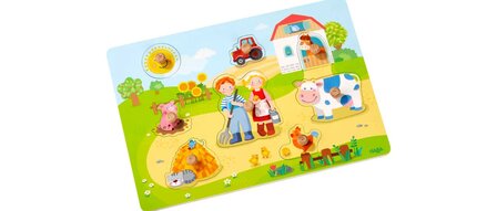 Haba Grijppuzzel op de boederij