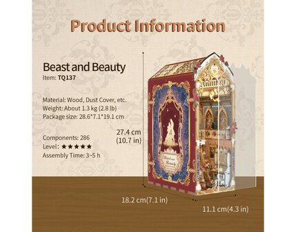 DIY Book Nook, Beast and Beauty