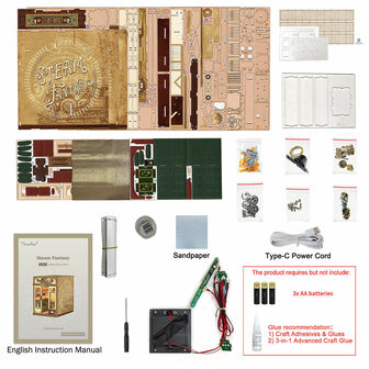 DIY Book Nook, Steam Fantasy