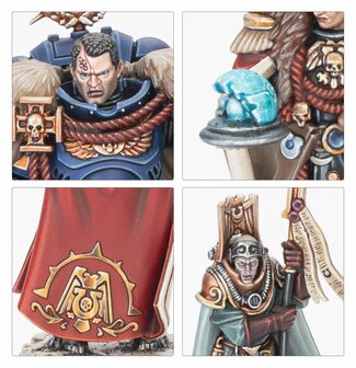 Warhammer 40,000 space Marines Captain Titus and The Wardens of Ultramar