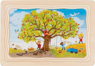 Goki Puzzel - De Seizoenen Van De Appelboom  