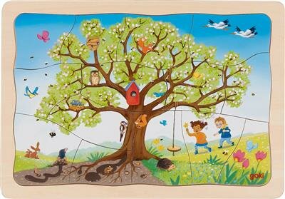 Goki Puzzel - De Seizoenen Van De Appelboom  