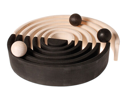 Grimm's 6 houten ballen monochrome