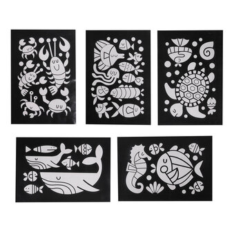 Tiger Tribe Foil Art - Under the Sea