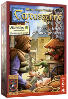 Carcassonne: Uitbreiding 2 Kooplieden en Bouwmeesters 999-Games