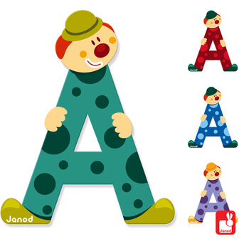 Janod Clown Letter A