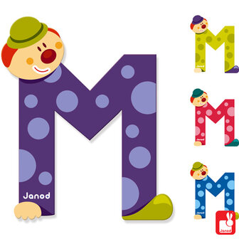 Janod Clown Letter M