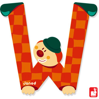 Janod Clown Letter W