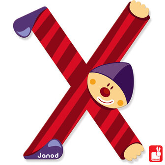 Janod Clown Letter X