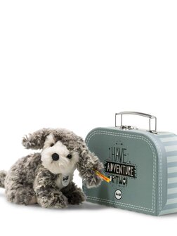 Steiff Matty Dog in Suitcase 079160
