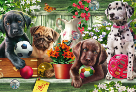 Schmidt Puzzel Speelse Puppies